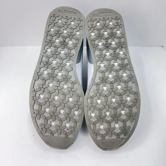 Puma Turin II Mens Sneakers Grey White Blue Low Top SoftFoam Trainers - Picture 9 of 12